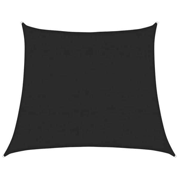 Sonnensegel 160 g/m² Trapezform Schwarz 4/5x4 m HDPE