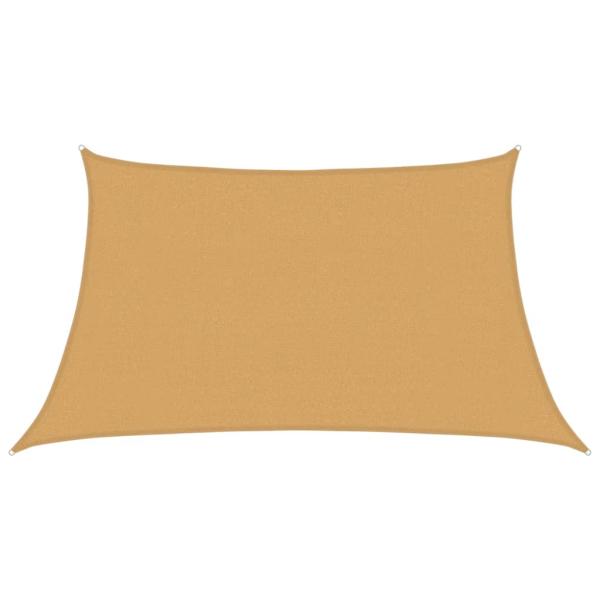 Sonnensegel 160 g/m² Trapez Hellgrau 3/4x2 m HDPE