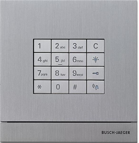ARDEBO.de Busch-Jaeger 83100/71-660 Außenstation mit Tastatur, Fingerprint, edelstahl (2CKA008300A0415)
