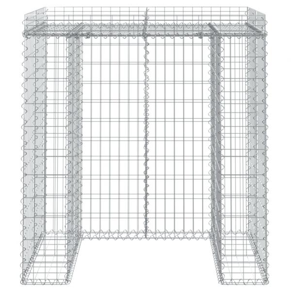 Gabionen-Mülltonnenbox 110x91x120 cm Verzinktes Eisen
