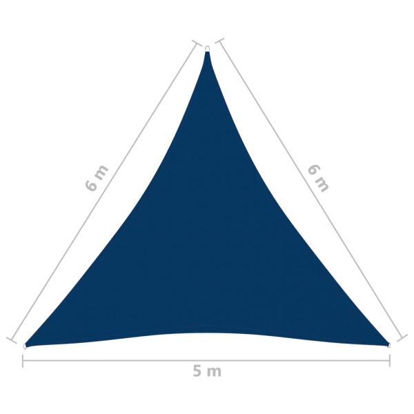 Sonnensegel Oxford-Gewebe Dreieckig 5x6x6 m Blau