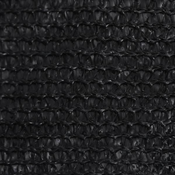 Sonnensegel 160 g/m² Schwarz 3x3x3 m HDPE