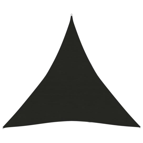 Sonnensegel 160 g/m² Schwarz 3x3x3 m HDPE
