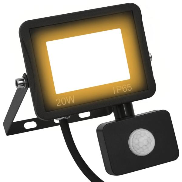 ARDEBO.de - LED-Fluter mit Sensor 20 W Warmweiß