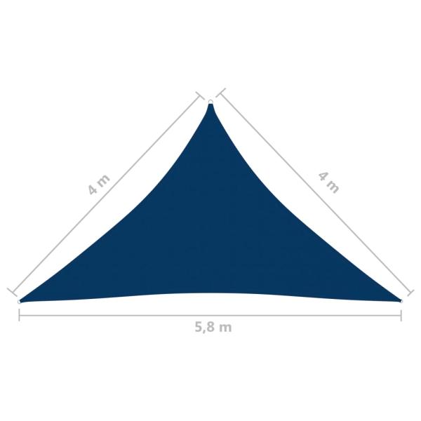 Sonnensegel Oxford-Gewebe Dreieckig 4x4x5,8 m Blau