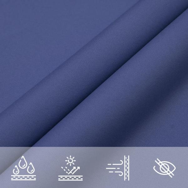 Sonnensegel Oxford-Gewebe Dreieckig 4x5x6,4 m Blau