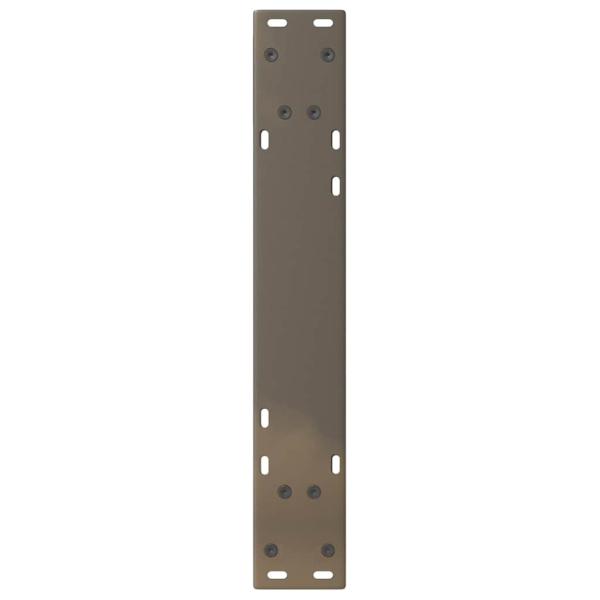 Esstisch mit Baumkanten Hellbraun 220x80x74 cm Massivholz Eiche