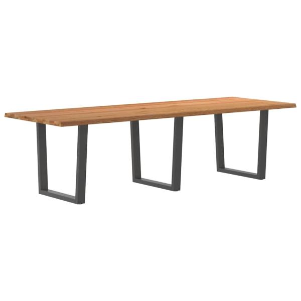 ARDEBO.de - Esstisch mit Baumkanten 280x100x74 cm Massivholz Eiche