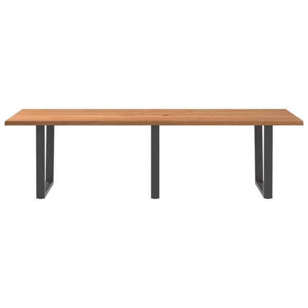 Esstisch mit Baumkanten 280x100x74 cm Massivholz Eiche