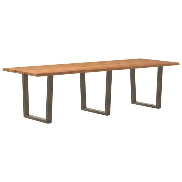 ARDEBO.de - Esstisch mit Baumkanten 280x100x74 cm Massivholz Eiche