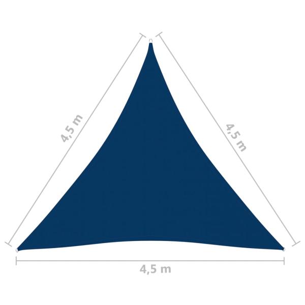 Sonnensegel Oxford-Gewebe Dreieckig 4,5x4,5x4,5 m Blau