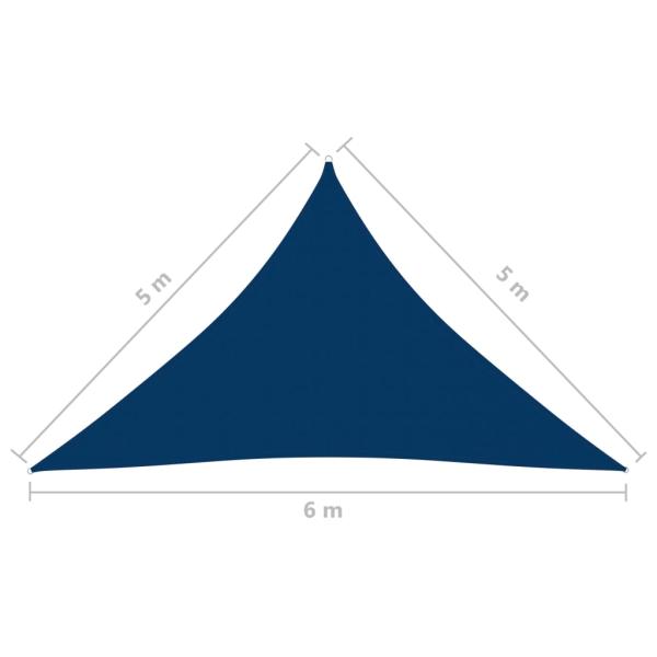 Sonnensegel Oxford-Gewebe Dreieckig 5x5x6 m Blau