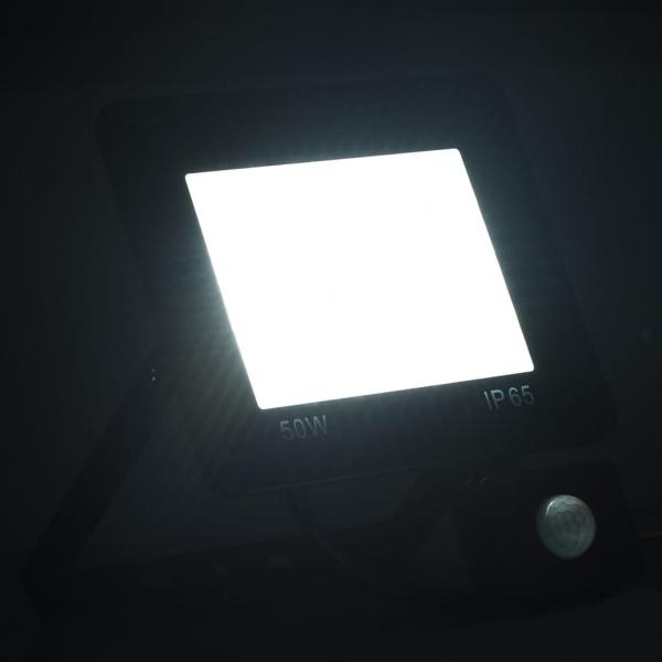 LED-Fluter mit Sensor 50 W Kaltweiß