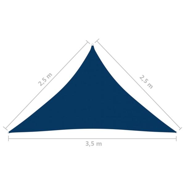 Sonnensegel Oxford-Gewebe Dreieckig 2,5x2,5x3,5 m Blau