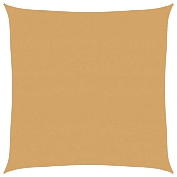 Sonnensegel 160 g/m² Quadratisch Sandfarbe 6x6 m HDPE