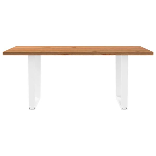 Esstisch mit Baumkanten 180x100x74 cm Massivholz Eiche