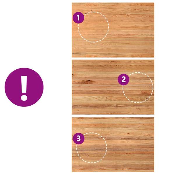 Esstisch 180x120x74 cm Massivholz Eiche Rechteckig