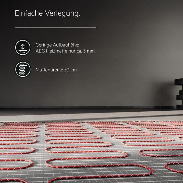 AEG TBSG 200/1.1 Comfort Wellness Heizmatte, 1,1 m², 220 W (205825)