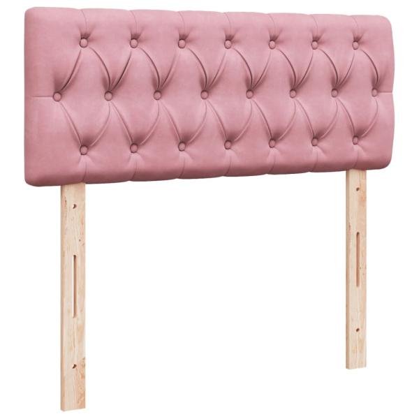 Boxspringbett mit Matratze Rosa 120x200 cm Samt
