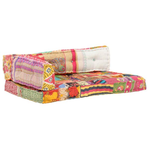 ARDEBO.de - Palettensofa-Auflage Mehrfarbig Stoff Patchwork