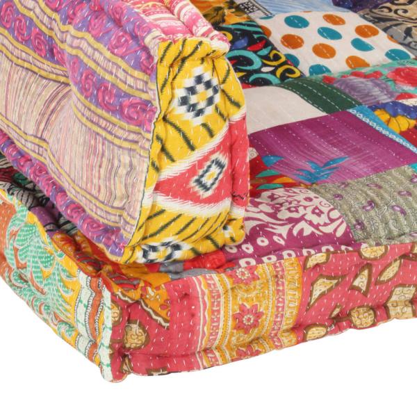 Palettensofa-Auflage Mehrfarbig Stoff Patchwork