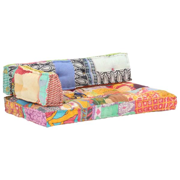 Palettensofa-Auflage Mehrfarbig Stoff Patchwork