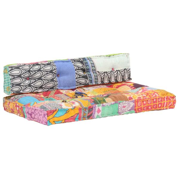 Palettensofa-Auflage Mehrfarbig Stoff Patchwork