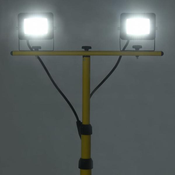 LED-Fluter mit Stativ 2x20 W Kaltweiß