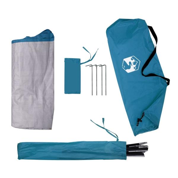 Camping-Organizer-Zelt 9 Fächer Blau Wasserdicht
