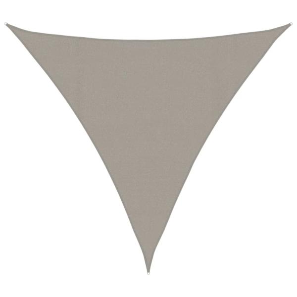 Sonnensegel 160 g/m² Dreieckig Hellgrau 4,5x4,5x4,5 m HDPE