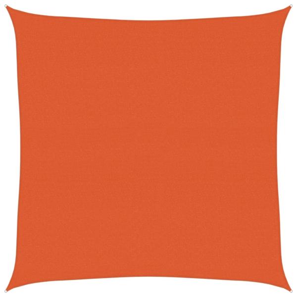 Sonnensegel 160 g/m² Quadratisch Orange 7x7 m HDPE