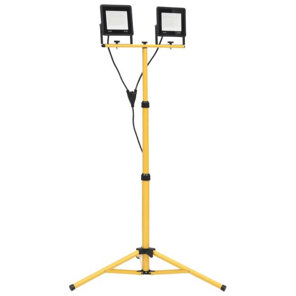 ARDEBO.de - LED-Fluter mit Stativ 2x50 W Kaltweiß