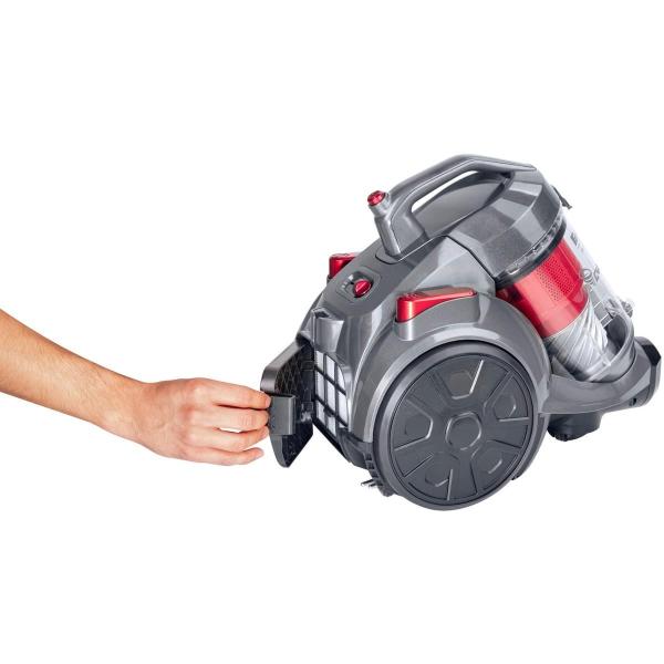 Fakir trend BL 240 Beutelloser Bodenstaubsauger, 700W, HEPA-Filter, Cyclone Technologie, anthrazit/rot