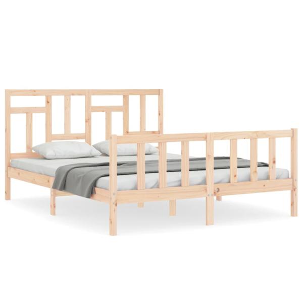 Massivholzbett ohne Matratze 160x200 cm Kiefernholz
