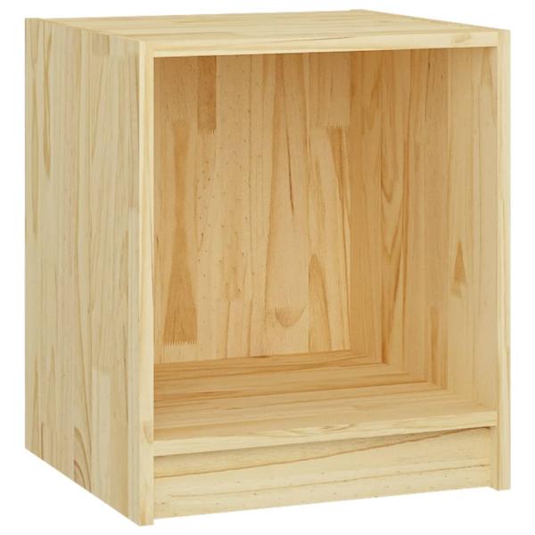 Nachttisch 35,5x33,5x41,5 cm Massivholz Kiefer