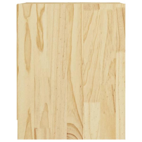 Nachttisch 35,5x33,5x41,5 cm Massivholz Kiefer