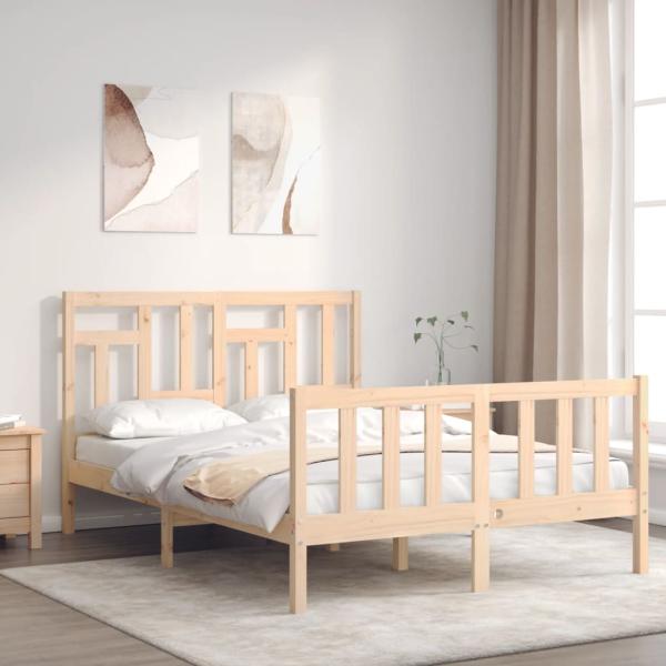 ARDEBO.de - Massivholzbett ohne Matratze 140x200 cm Kiefernholz