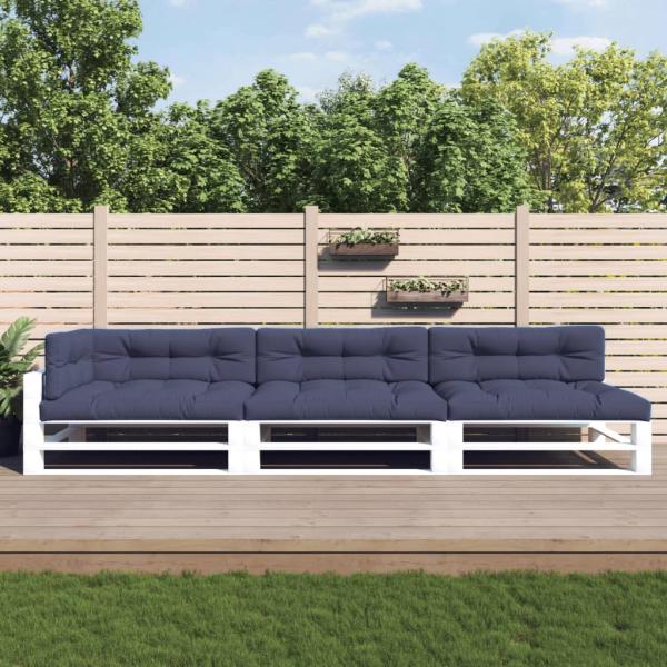 ARDEBO.de - Palettenkissen 7 Stk. Marineblau Stoff