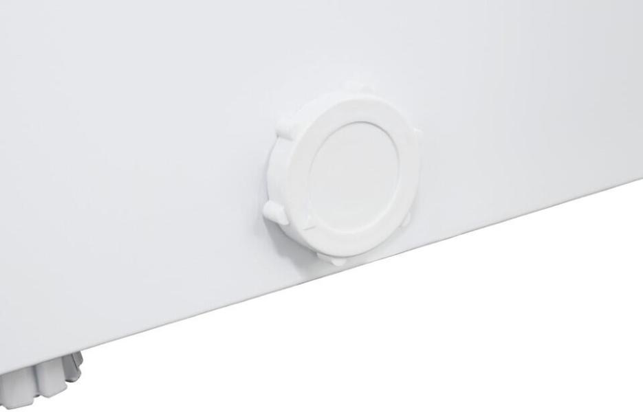 Exquisit GT100-050E Stand Gefriertruhe, 54,5 cm breit, 99 L, LED Beleuchtung, weiß