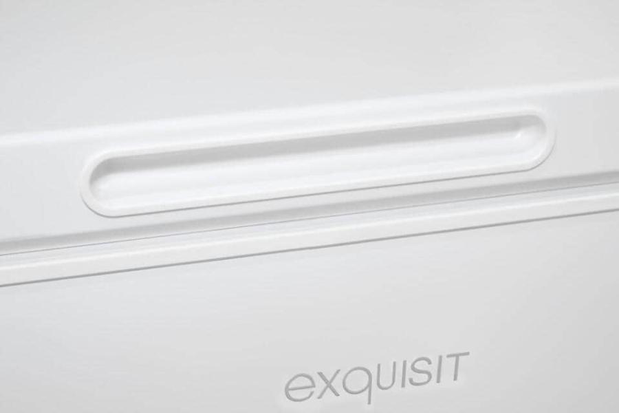 Exquisit GT100-050E Stand Gefriertruhe, 54,5 cm breit, 99 L, LED Beleuchtung, weiß