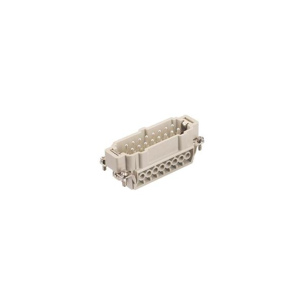 ARDEBO.de Harting Han 16E-sti-s Schraubanschluss, versilbert (9330162601)