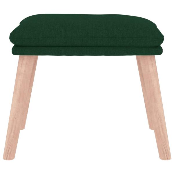 Fußhocker Dunkelgrün 45x29,5x35 cm Stoff