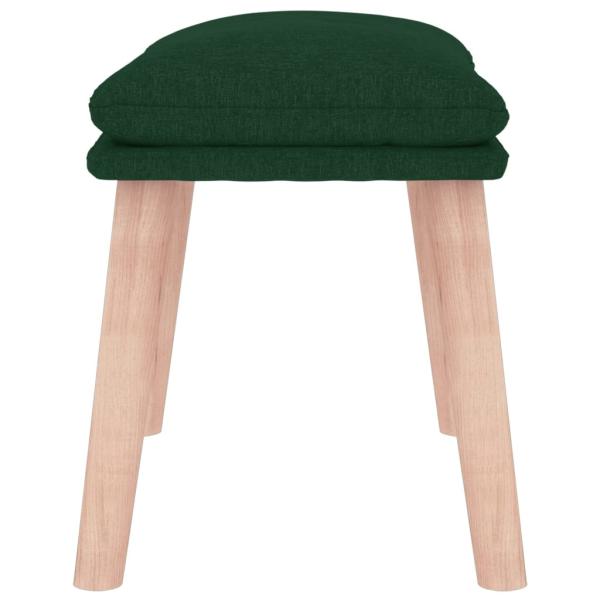Fußhocker Dunkelgrün 45x29,5x35 cm Stoff