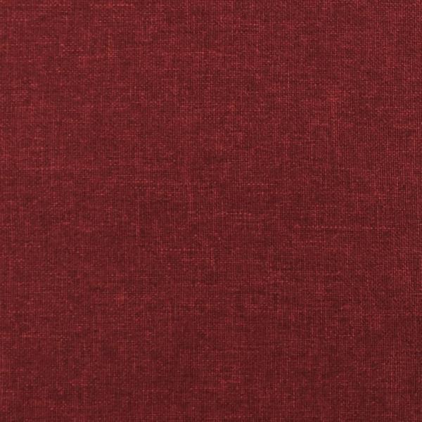 Fußhocker Weinrot 45x29,5x35 cm Stoff und Kunstleder