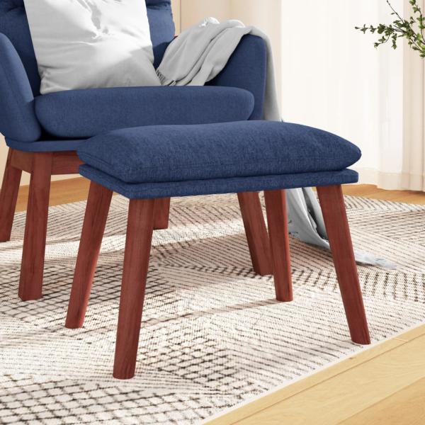 ARDEBO.de - Fußhocker Blau 45x29,5x35 cm Stoff