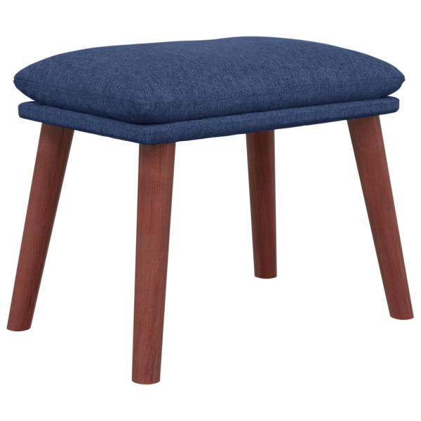 Fußhocker Blau 45x29,5x35 cm Stoff