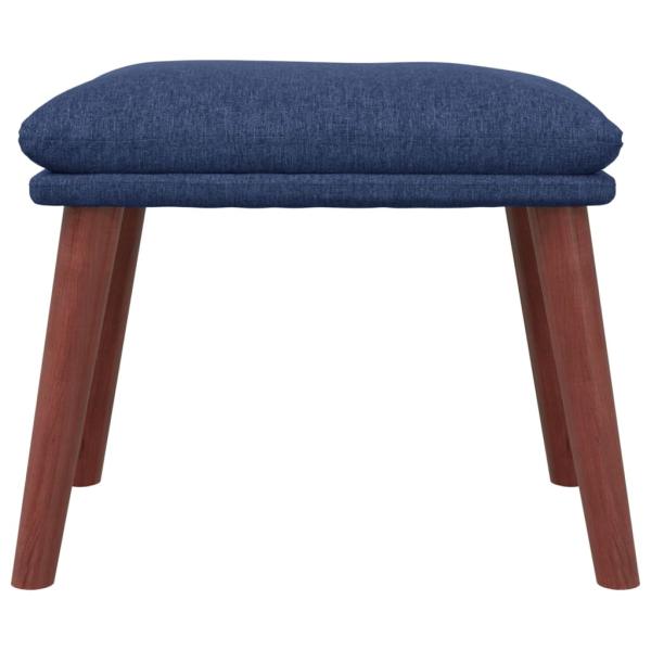 Fußhocker Blau 45x29,5x35 cm Stoff