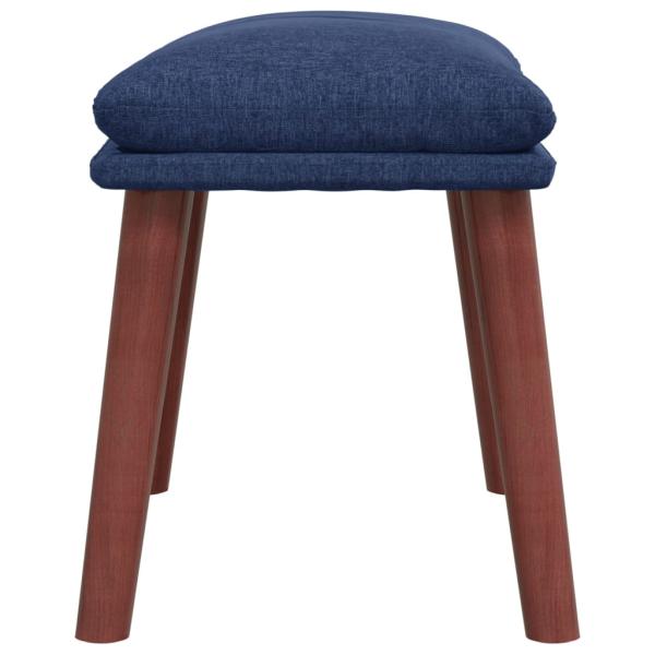 Fußhocker Blau 45x29,5x35 cm Stoff