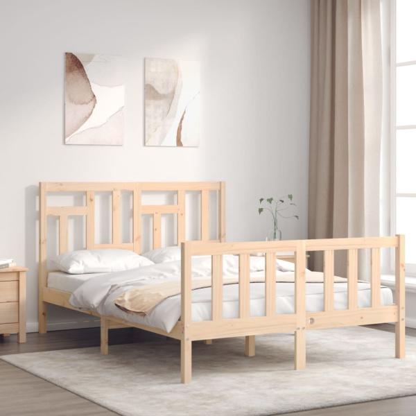ARDEBO.de - Massivholzbett ohne Matratze 140x190 cm Kiefernholz
