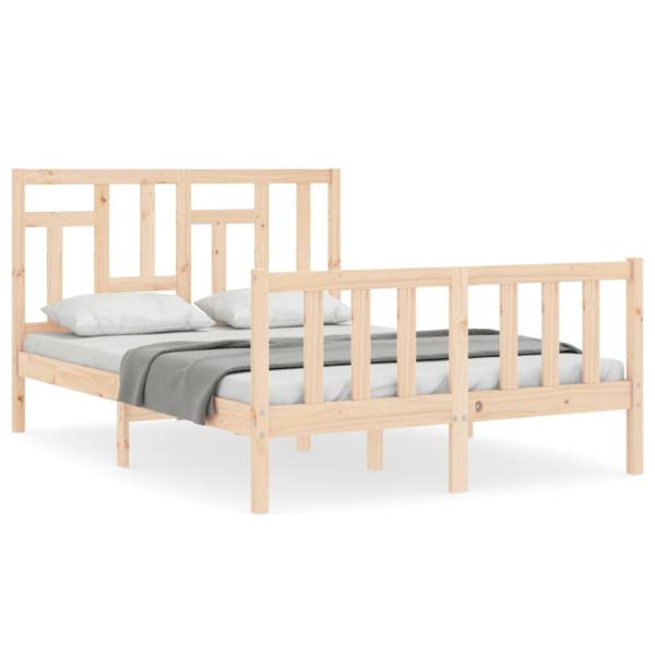 Massivholzbett ohne Matratze 140x190 cm Kiefernholz